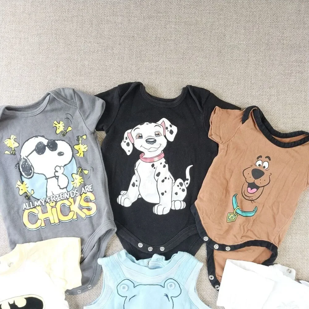 Baby Infant Boy Clothing Bundle Bodysuit Disney Peanuts Etc 11 Piece Newborn #14